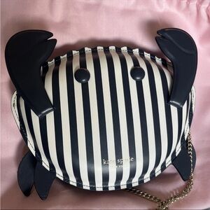 Kate Spade Navy and White Crab Bag